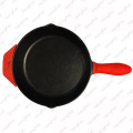 hot sell cast iron pan with silicone handle holder